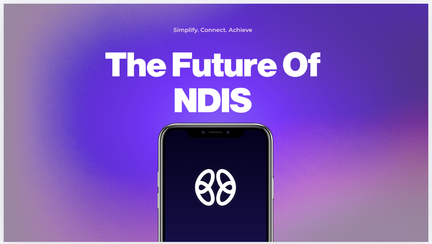 MindConnect App Interface showing connected NDIS support system